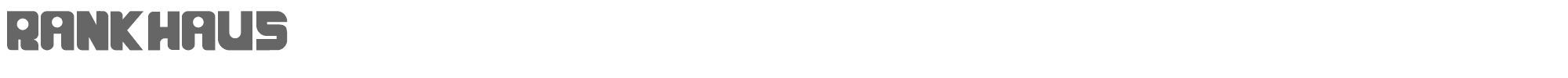 Sample characters Rankhaus Font